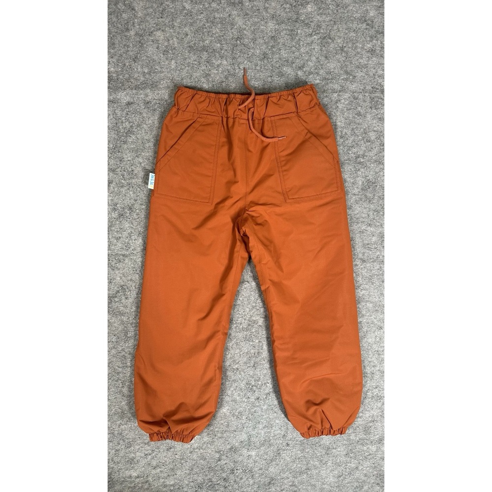 Jan & Jul Fleece Lined Rain Snow Pants 5T Navy Orange Boys Girls